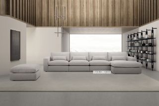 Picture of Test No Order - SIGNATURE Modular Sofa - 5PC - 1 Right Facing Chaise + 2 Armless Chair + 1 Left Facing Arm + 1 Ottoman