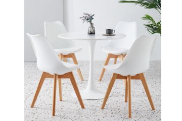 Picture of Test No Order - TULIP Dining Set  - 100cm Table with 4 Chairs