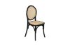 Picture of Test No Order - DORSEY Dining Chair with Rattan Seat (Black)