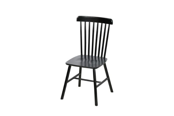 Picture of Test No Order - WINDSOR Rubber Wood Dining Chair (Black)