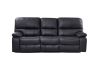 Picture of Test No Order - BOSTON Reclining Sofa (Black) - 3 Seater with 2 Recliners + Drop Down Console (3RRC+2RRC)