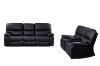 Picture of Test No Order - BOSTON Reclining Sofa (Black) - 3 Seater with 2 Recliners + Drop Down Console (3RRC+2RRC)