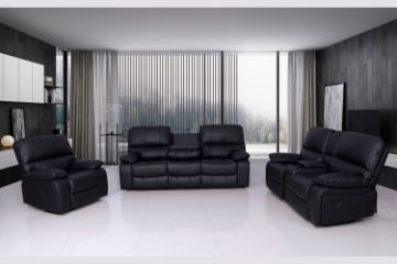 Picture of Test No Order - BOSTON Reclining Sofa Range (Black)