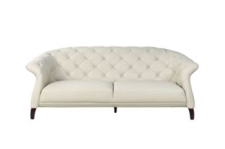 Picture of Test No Order - TORONTO Button Tufted Genuine Leather Sofa - 3 Seater