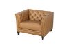 Picture of Test No Order - VICTOR Tuxedo Style Full Genuine Leather Sofa (Brown) - 1 Seater (Armchair)