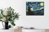 Picture of Test No Order - STARRY NIGHT By Vincent Van Gogh - Black Framed Canvas Print Wall Art (90cmx70cm)