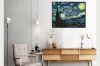 Picture of Test No Order - STARRY NIGHT By Vincent Van Gogh - Black Framed Canvas Print Wall Art (90cmx70cm)