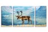 Picture of Test No Order - ELK AT JUTONHEIMEN NATIONAL PARK NORWAY - Frameless Canvas Print Wall Art (200cmx70cm) (3 Panels)