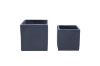 Picture of Test No Order - AMBLER Grey Square Flower Pot (Big/Small)