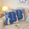 Picture of Test No Order - 2-in-1 Multifunction Throw Pillow & Cotton Blanket/Quilt (Blue Deer)