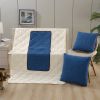 Picture of Test No Order - 2-in-1 Multifunction Throw Pillow & Cotton Blanket/Quilt - Large Size (Blue)