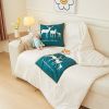 Picture of Test No Order - 2-in-1 Multifunction Throw Pillow & Cotton Blanket/Quilt (Green Deer)