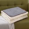 Picture of Test No Order - 2-in-1 Multifunction Throw Pillow & Cotton Blanket/Quilt - Large Size (Grey)