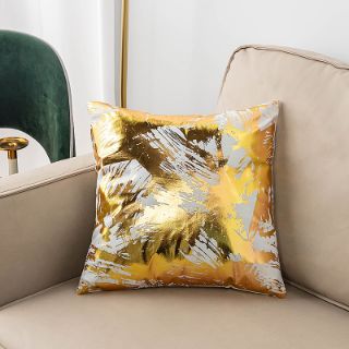 Picture of Test No Order - GOLD COLLECTION Bronzing Gold Fabric Pillow with Inner Assorted - Cushion 12897