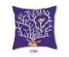 Picture of Test No Order - SQUARE Linen Cushion with Inner Assorted - Cushion1702 (Deer in Flowers)