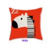 Picture of Test No Order - SQUARE Linen Cushion with Inner Assorted - Cushion 1695 (Zebra)