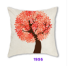 Picture of Test No Order - SQUARE Linen Cushion with Inner Assorted - Cushion 1947 (White Floral Tree)