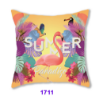 Picture of Test No Order - SQUARE Linen Cushion with Inner Assorted - Cushion 1792 (Elephant & Bird)