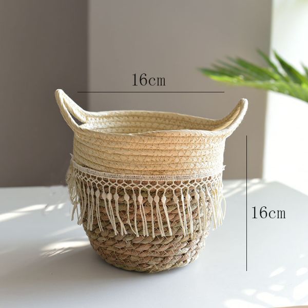 Picture of Test No Order - JUTE Rope Flowerpot/Plant Basket/Storage Basket - Small (16cmx16cm)