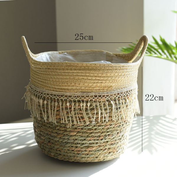 Picture of Test No Order - JUTE Rope Flowerpot/Plant Basket/Storage Basket - Large (22cmx25cm)