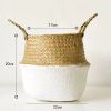 Picture of Test No Order - SEAGRASS Belly Basket/Floor Planter/Storage Belly Basket (White & Natural Two Tone) (Multiple Sizes)