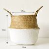 Picture of Test No Order - SEAGRASS Belly Basket/Floor Planter/Storage Belly Basket (White & Natural Two Tone) (Multiple Sizes)