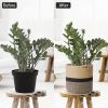 Picture of Test No Order - JUTE Rope Plant Basket/Storage Organizer (Black & Beige)