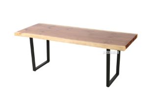 Picture of Test No Order - TASMAN Solid NZ Pine Dining Table (Live Edge) - 1.6M