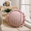 Picture of Test No Order - ROUND Hand-Knitted Tassel Cushion with Inner (Diameter 50cm)