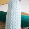 Picture of Test No Order - CANDY STYLE Hand Knit Bolster Cushion with Inner (20cmx20cmx60cm) - Green