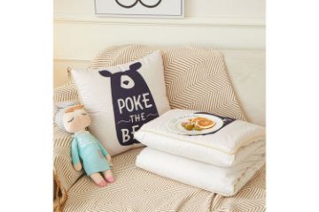 Picture of Test No Order - 2-in-1 Multifunction Throw Pillow & Cotton Blanket/Quilt (Bear)