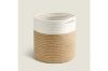 Picture of Test No Order - JUTE Rope Plant Basket/Storage Organizer (White & Natural)