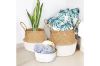 Picture of Test No Order - SEAGRASS Belly Basket/Floor Planter/Storage Belly Basket (White & Natural Two Tone) (Multiple Sizes)