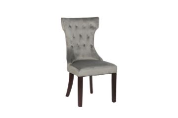 Picture of Test No Order - JORDAN Tufted Winged Back Dining Chair (Grey)