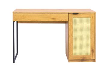 Picture of Test No Order - SAILOR 120 Office Desk with Rattan (Oak)