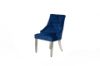 Picture of Test No Order - DARCY Velvet Dining Chair with Stainless Steel Legs (Blue)