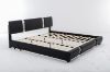 Picture of Test No Order - VANCOUVER Vinyl Bed Frame in Queen/Eastern King Size (Black)