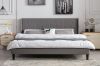 Picture of Test No Order - ALASKA Fabric Bed Frame (Grey) - Queen Size