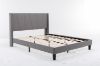 Picture of Test No Order - ALASKA Fabric Bed Frame (Grey) - Queen Size