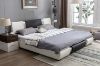 Picture of Test No Order - VANCOUVER Vinyl Bed Frame in Queen Size (Black & White)