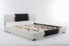 Picture of Test No Order - VANCOUVER Vinyl Bed Frame in Queen Size (Black & White)