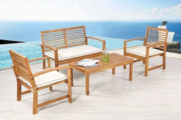 Picture of Test No Order - WATFORD 4PC Outdoor Sofa Set (Solid Acacia Wood)