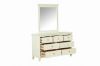 Picture of Test No Order - ELIZABETH 6 DRW Dressing Table with Mirror (Cream)