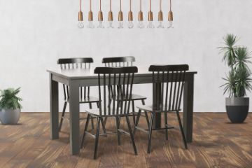 Picture of Test No Order - VICTOR 5PC/7PC Dining Set (Black)