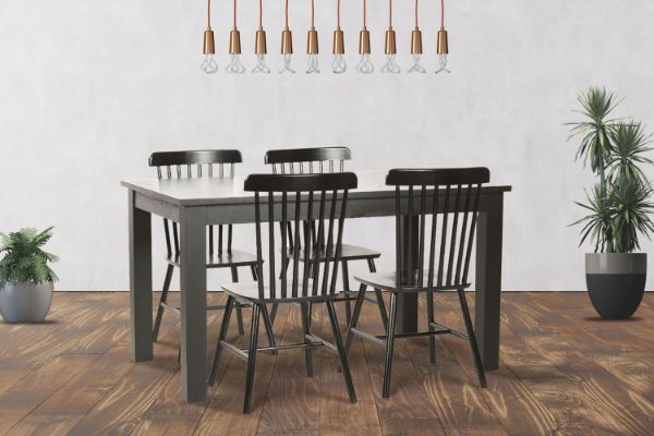 Picture of Test No Order - VICTOR 5PC/7PC Dining Set (Black)