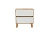 Picture of Test No Order - RENO 2 Drawer Bedside Table (White Drawer)