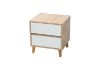 Picture of Test No Order - RENO 2 Drawer Bedside Table (White Drawer)