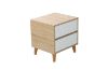 Picture of Test No Order - RENO 2 Drawer Bedside Table (White Drawer)