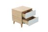 Picture of Test No Order - RENO 2 Drawer Bedside Table (White Drawer)