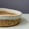 Picture of Test No Order - JUTE ROPE Two-Tone Bread basket/ Fruit basket (Natural & White) 